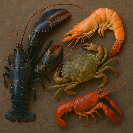 Crustaceans, whether in shell or not, live, fresh